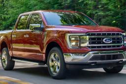 2022 Ford F-150 in red.